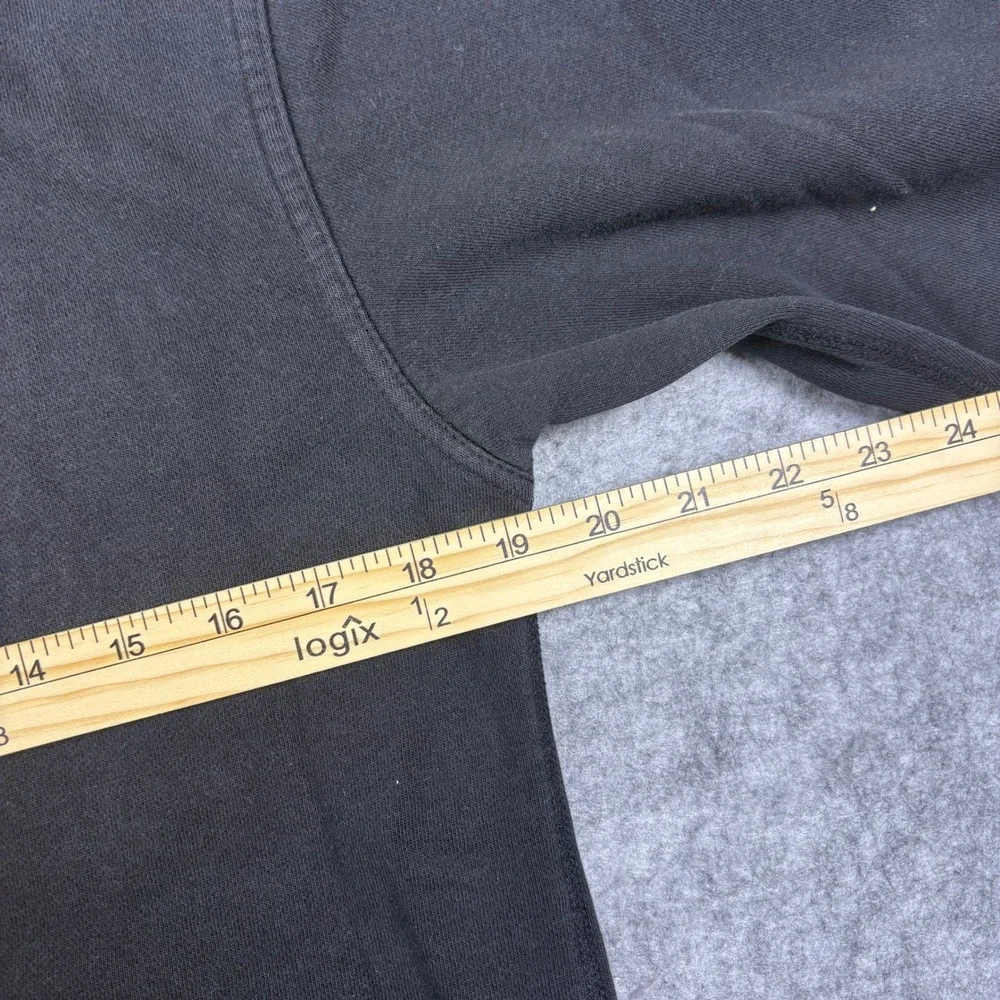 Gap Kids Arch Logo Hoodie Faded Black Embroidered Pullover Sweatshirt XXL 13YRS